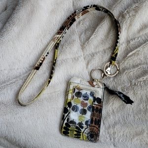 Vera Bradley Iconic Zip ID Case & Lanyard